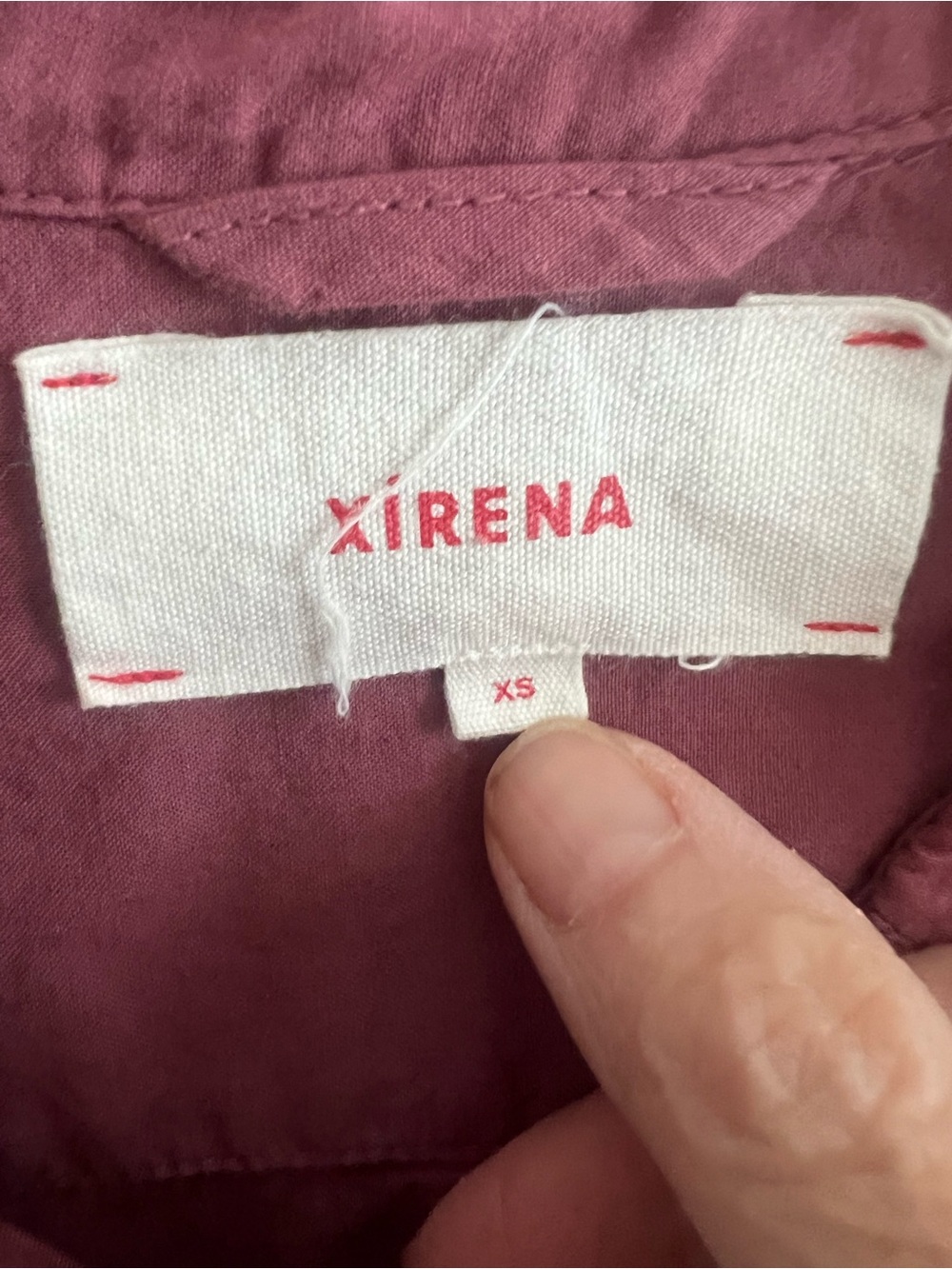 XiRENA BodenLong Button-Front Maxi Dress in Mauve Plum - Picture 3 of 3